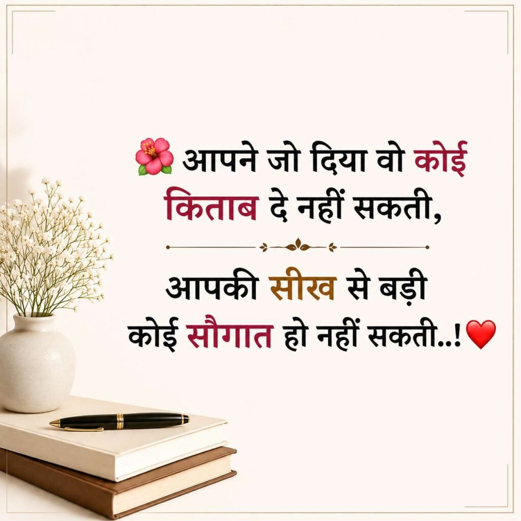 2 Line Shayari For Teachers in Hindi