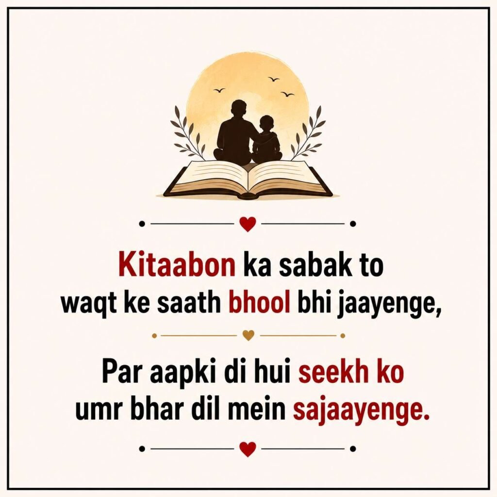 Teacher Shayari in English