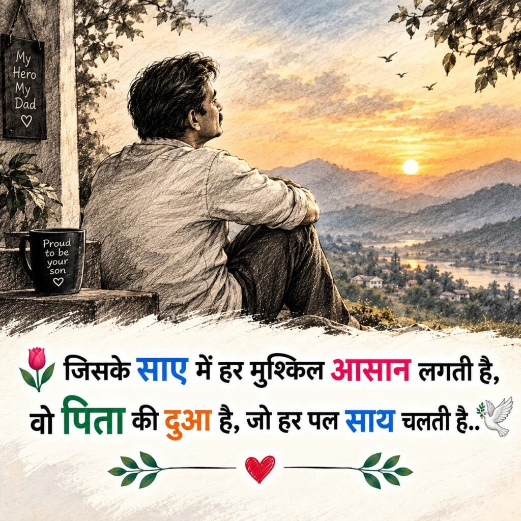 Papa Love Shayari in Hindi