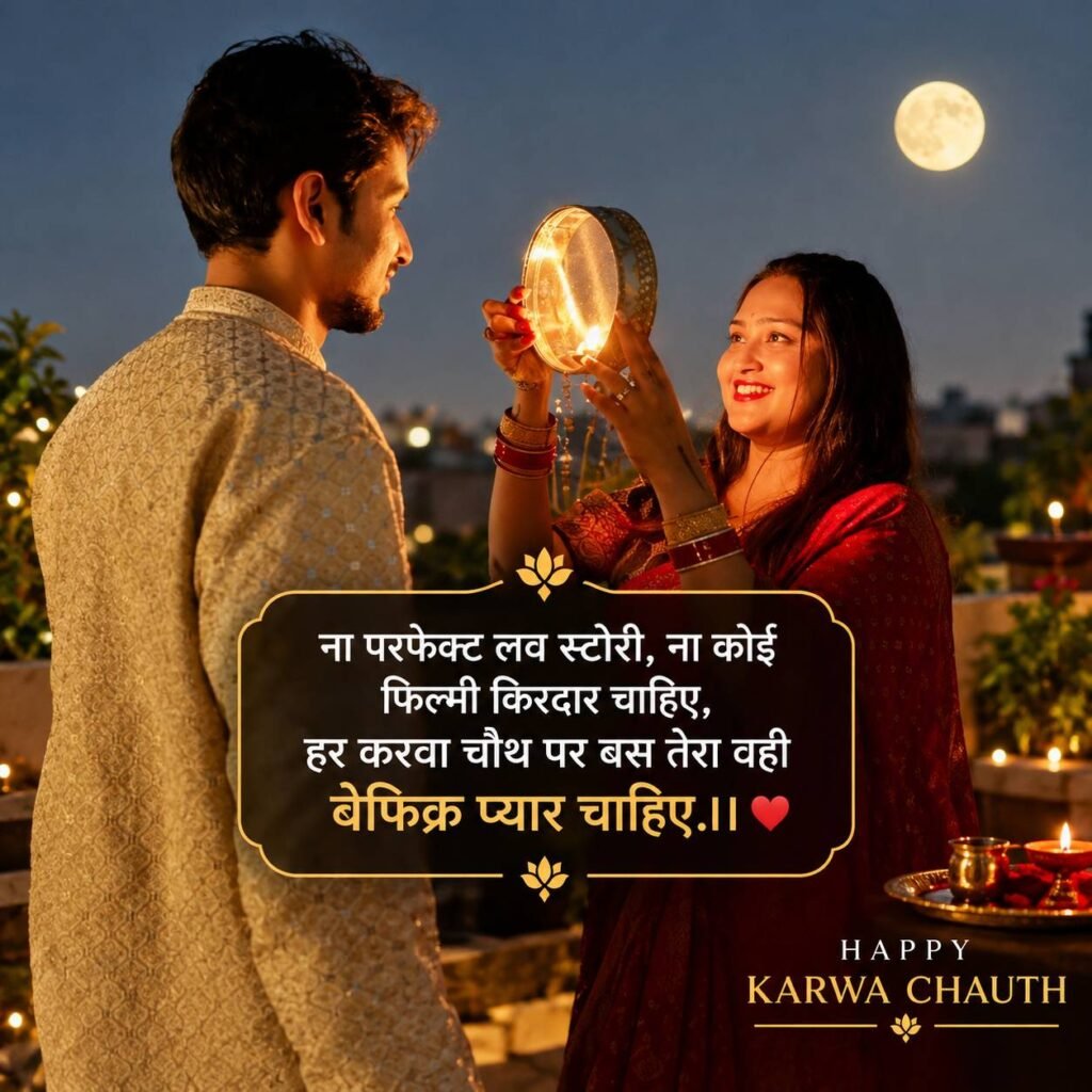 2 Line Karwa Chauth Wishes