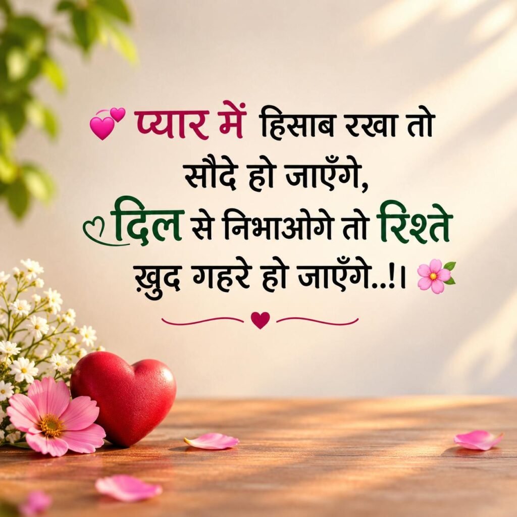 2 Line Love Shayari in Hindi