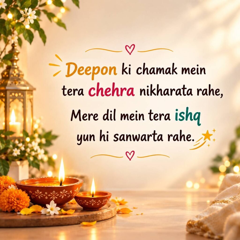 Diwali Love Shayari in English