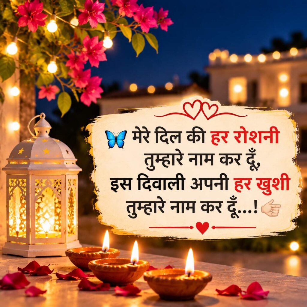 Diwali Love Shayari in Hindi