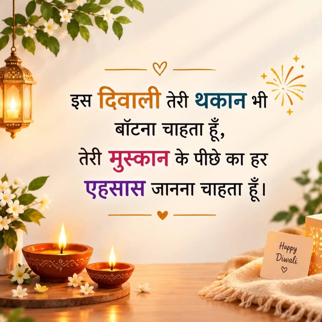 Diwali Love Status in Hindi