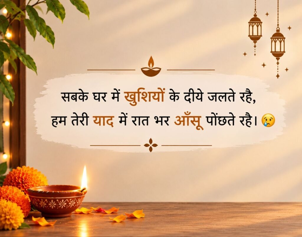 Diwali Sad Shayari For Girls
