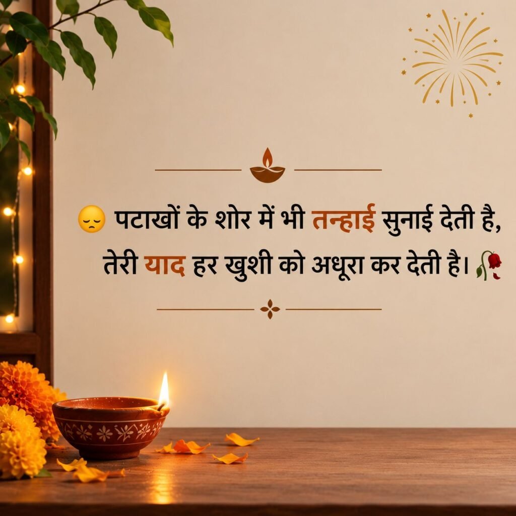 Diwali Sad Shayari For Love