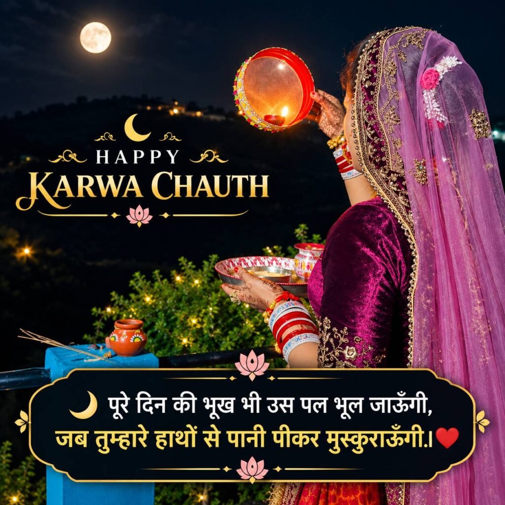 Happy Karwa Chauth Shayari in Hindi